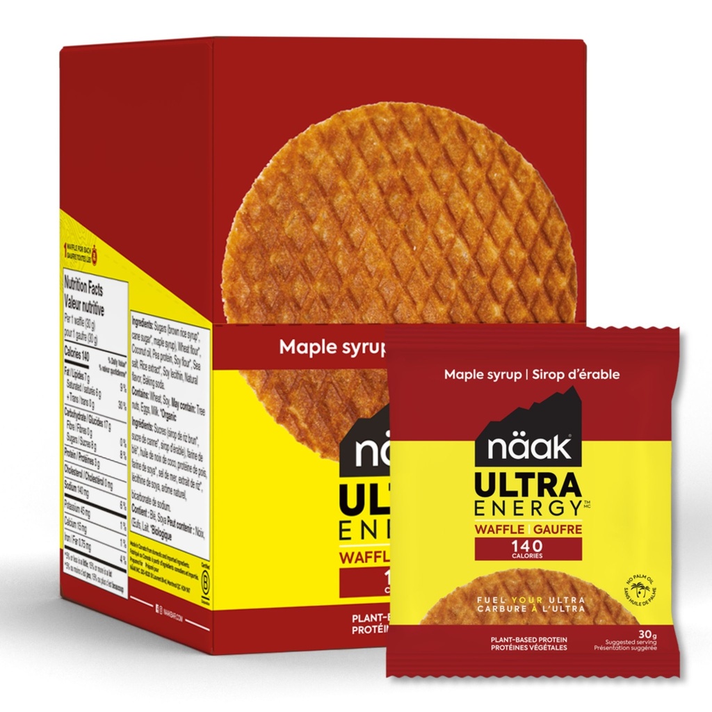 Energy Waffle | Maple Syrup - 12 Waffles